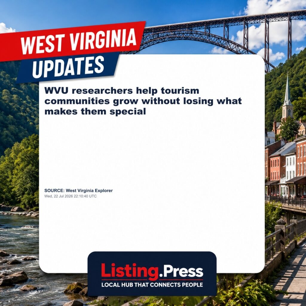 WVU researchers help tourism communities grow without losing what makes them special
