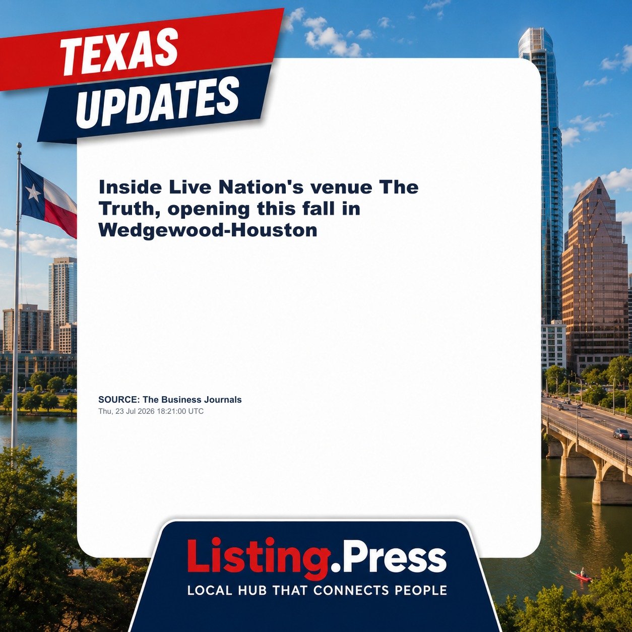 Inside Live Nation's venue The Truth, opening this fall in Wedgewood-Houston