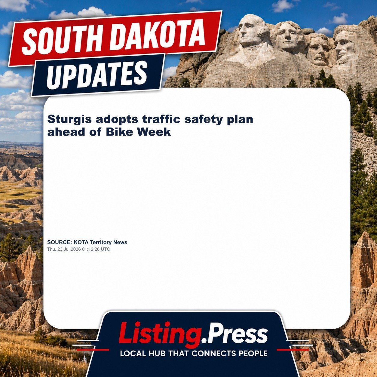 Sturgis adopts traffic safety plan ahead of Bike Week