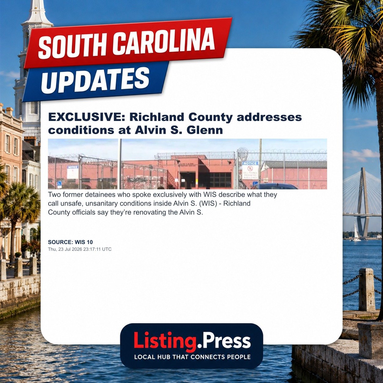 EXCLUSIVE: Richland County addresses conditions at Alvin S. Glenn