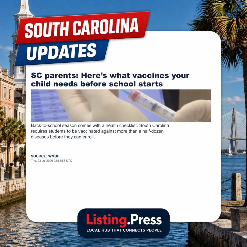 SC parents: Here’s what vaccines your child needs before school starts