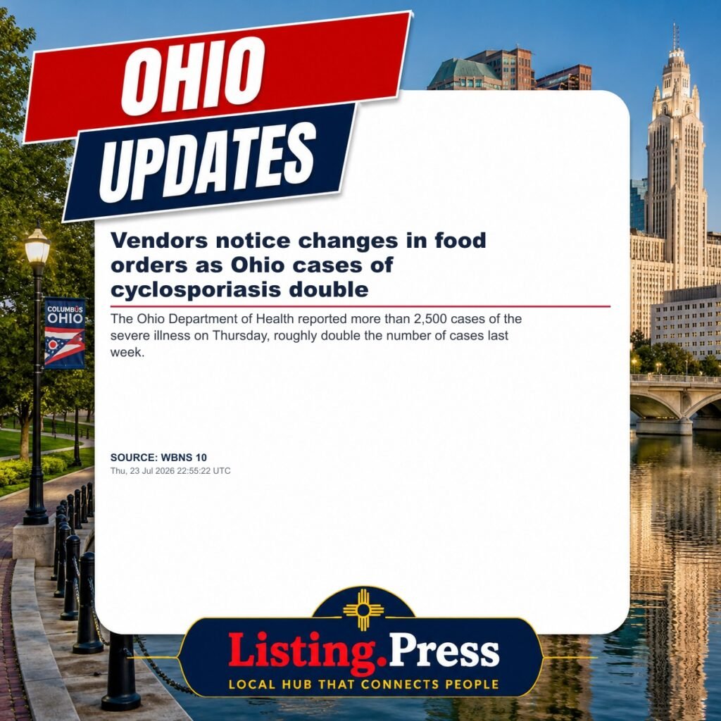 Vendors notice changes in food orders as Ohio cases of cyclosporiasis double