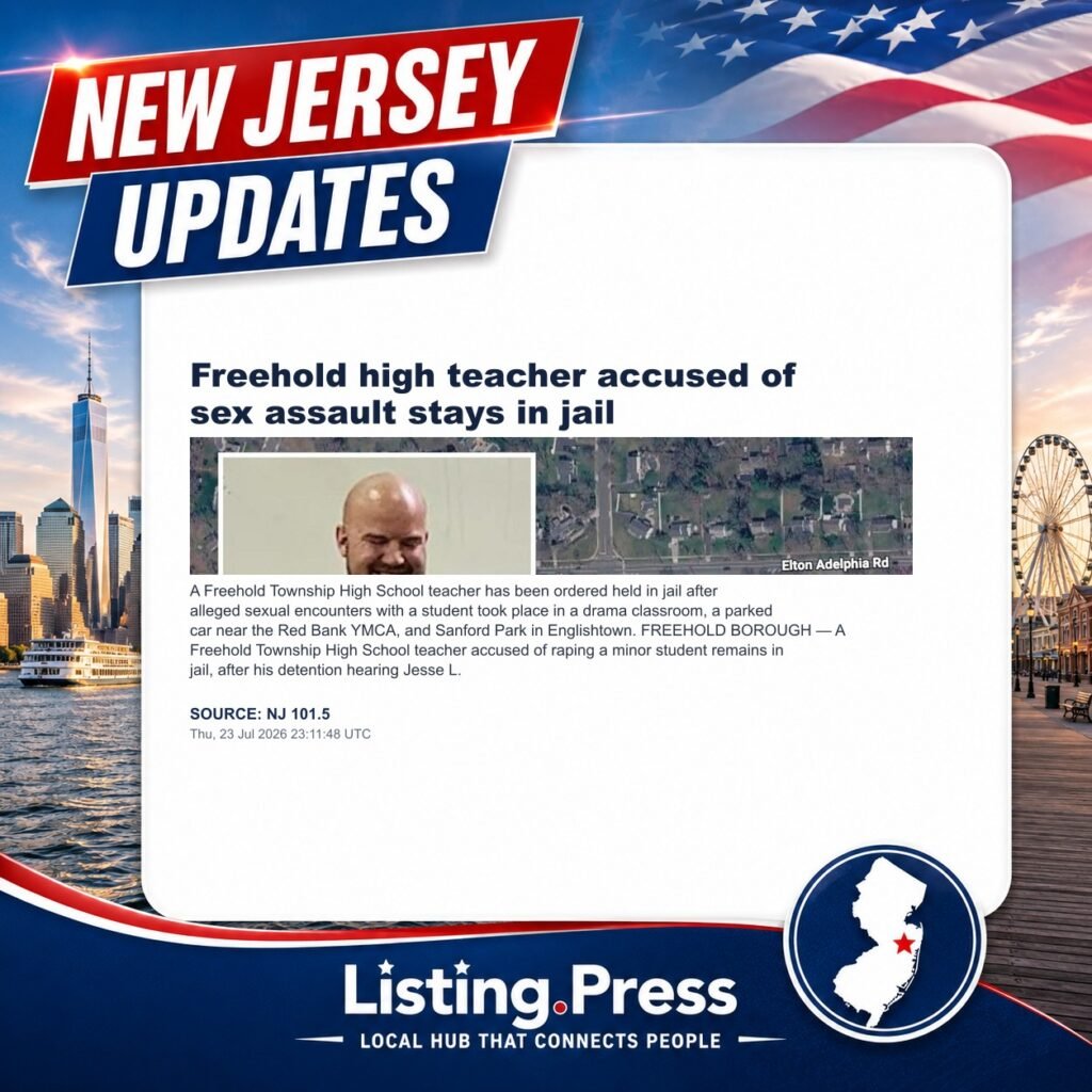 Freehold high teacher accused of sex assault stays in jail