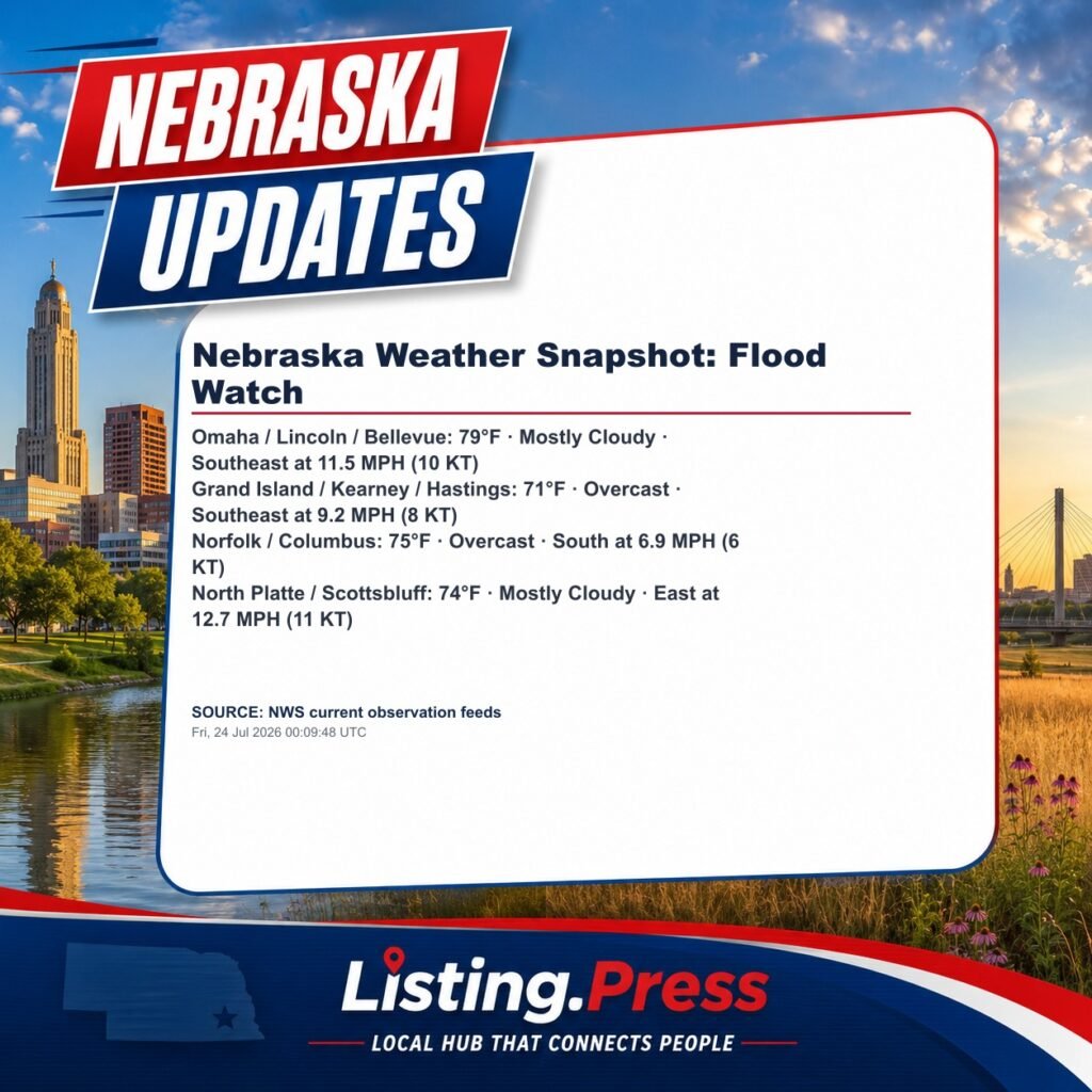 Nebraska Weather Snapshot: Flood Watch