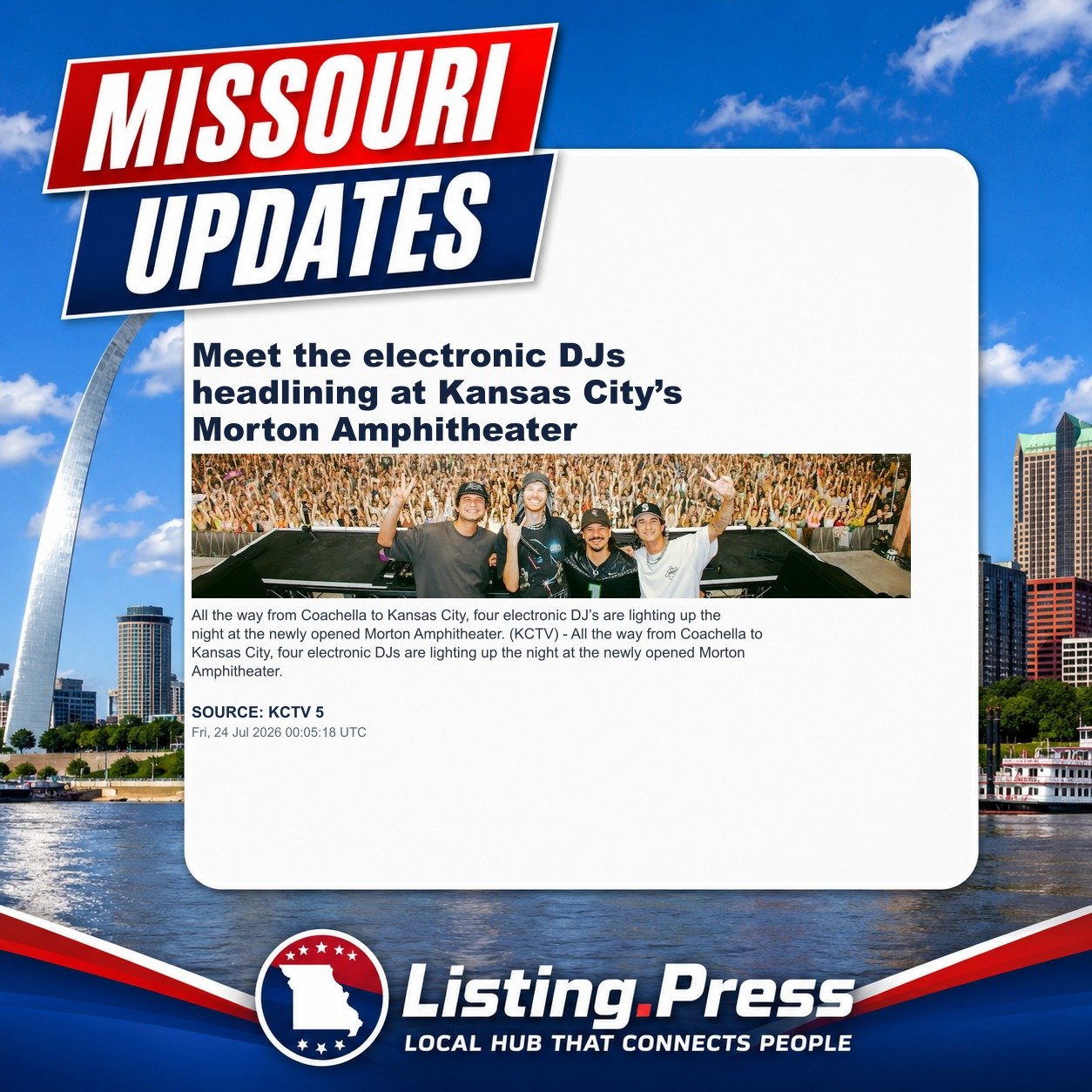 Meet the electronic DJs headlining at Kansas City’s Morton Amphitheater