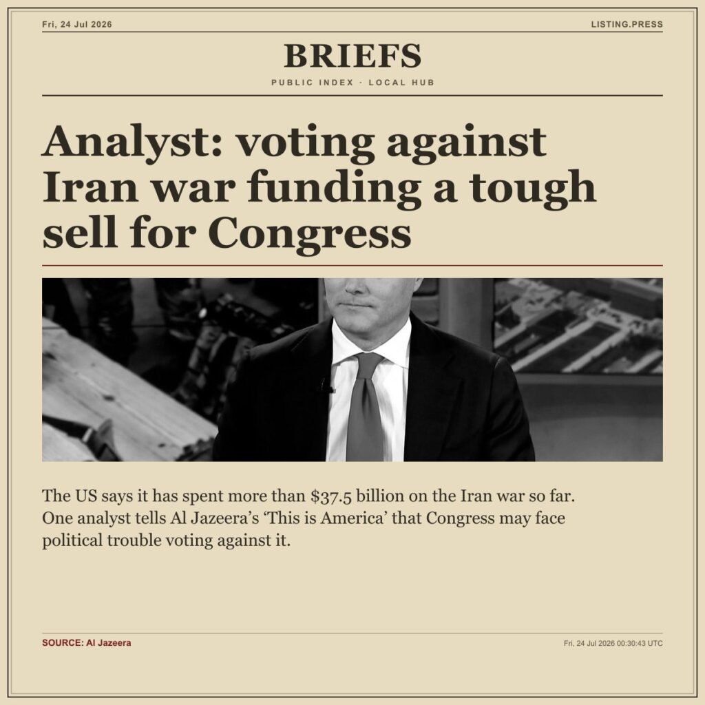 Analyst: voting against Iran war funding a tough sell for Congress