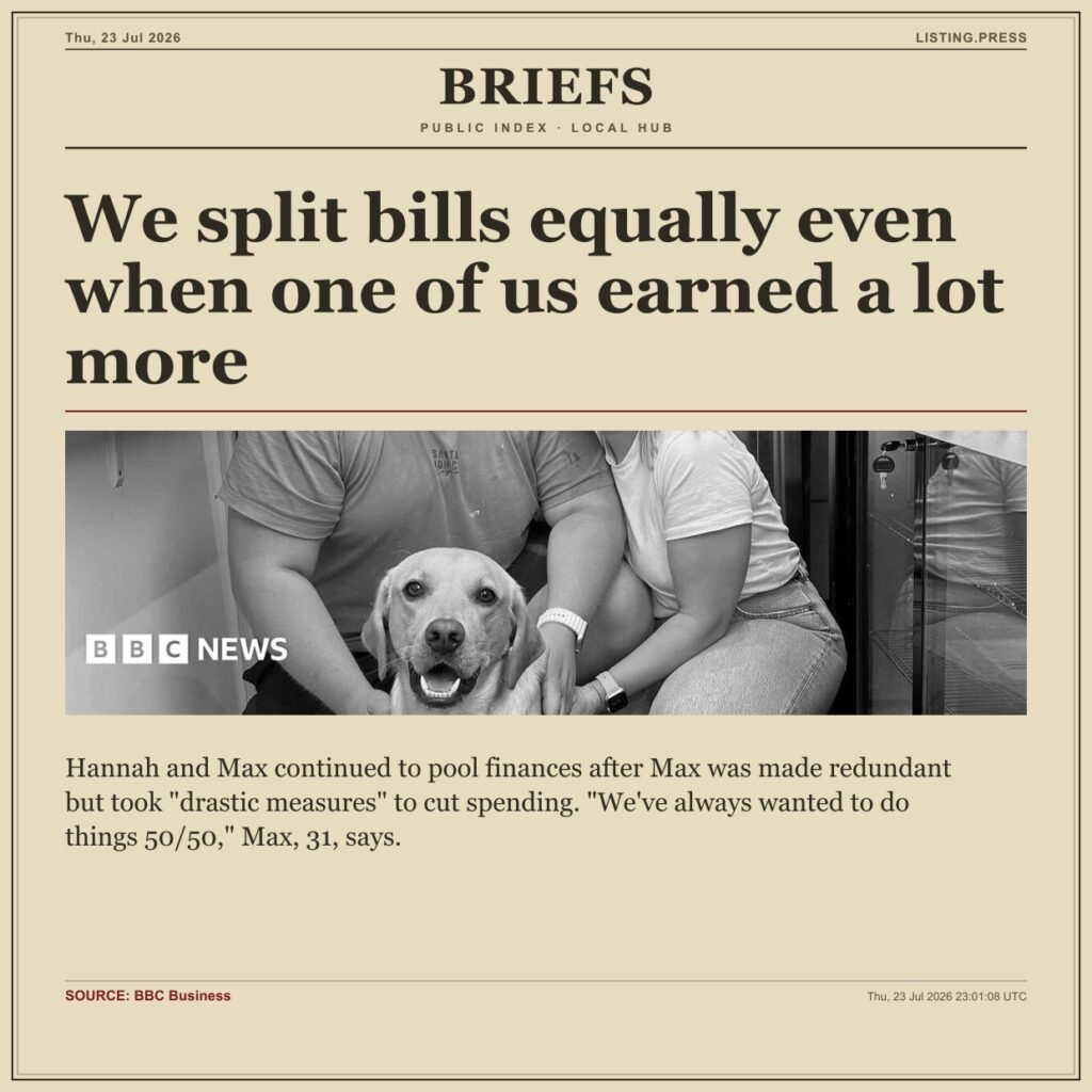 We split bills equally even when one of us earned a lot more