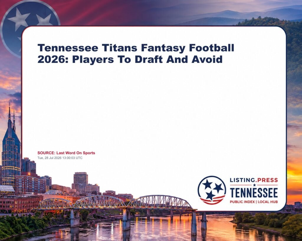 Tennessee Titans Fantasy Football 2026: Players To Draft And Avoid