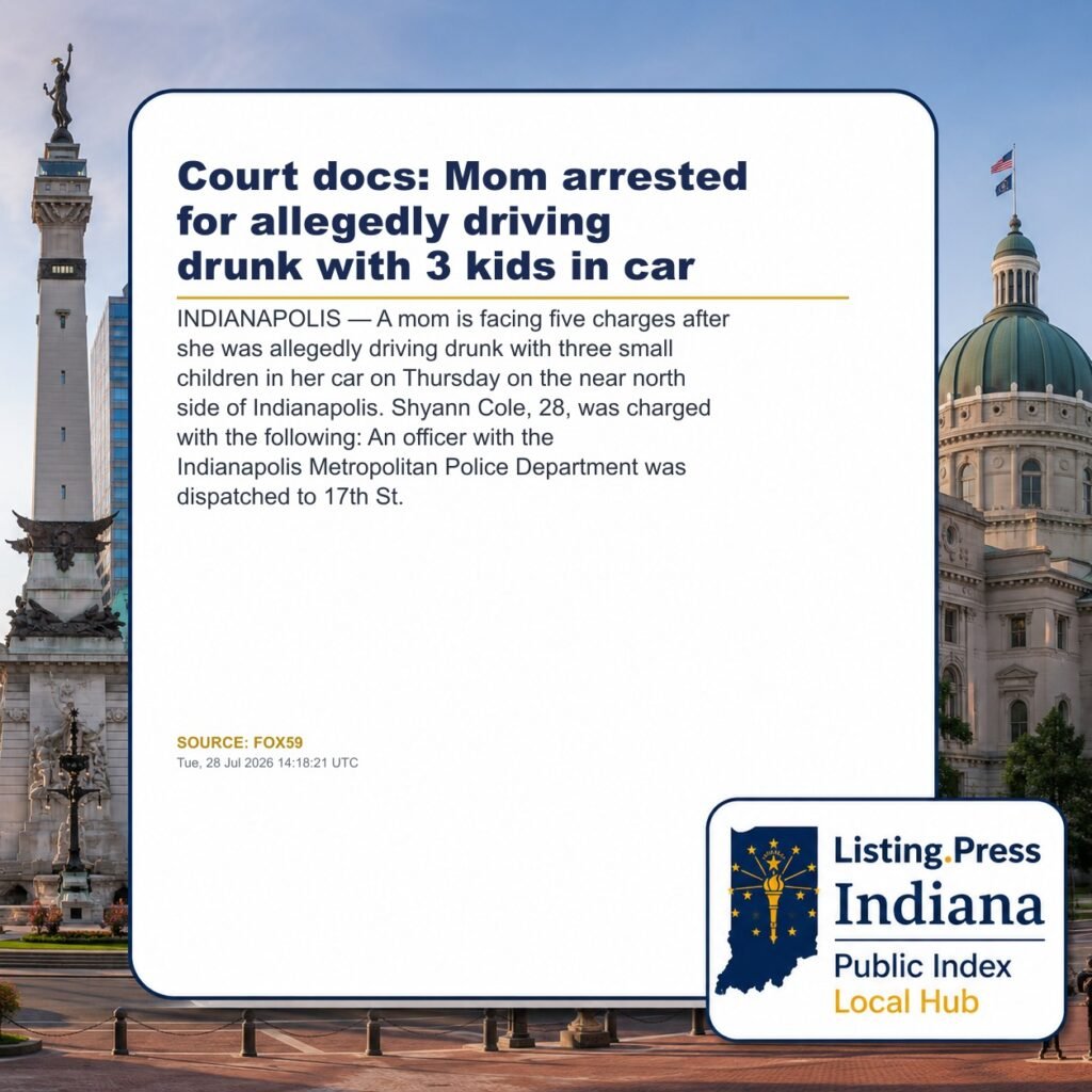 Court docs: Mom arrested for allegedly driving drunk with 3 kids in car