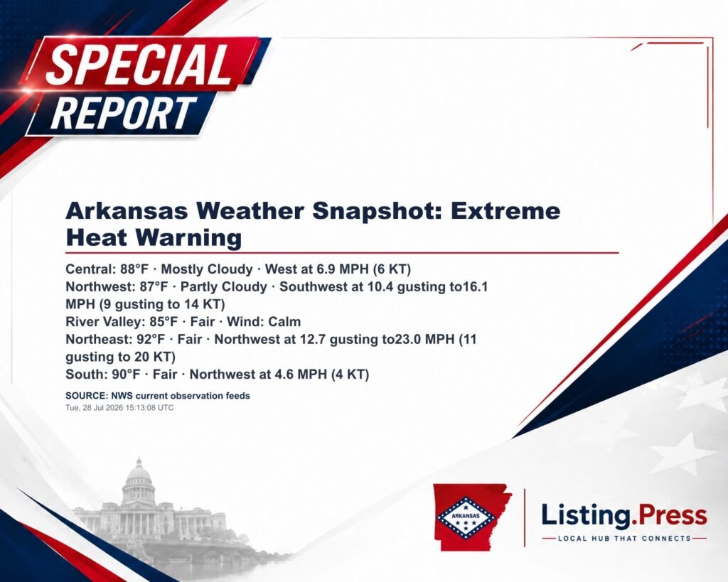 Arkansas Weather Snapshot: Extreme Heat Warning