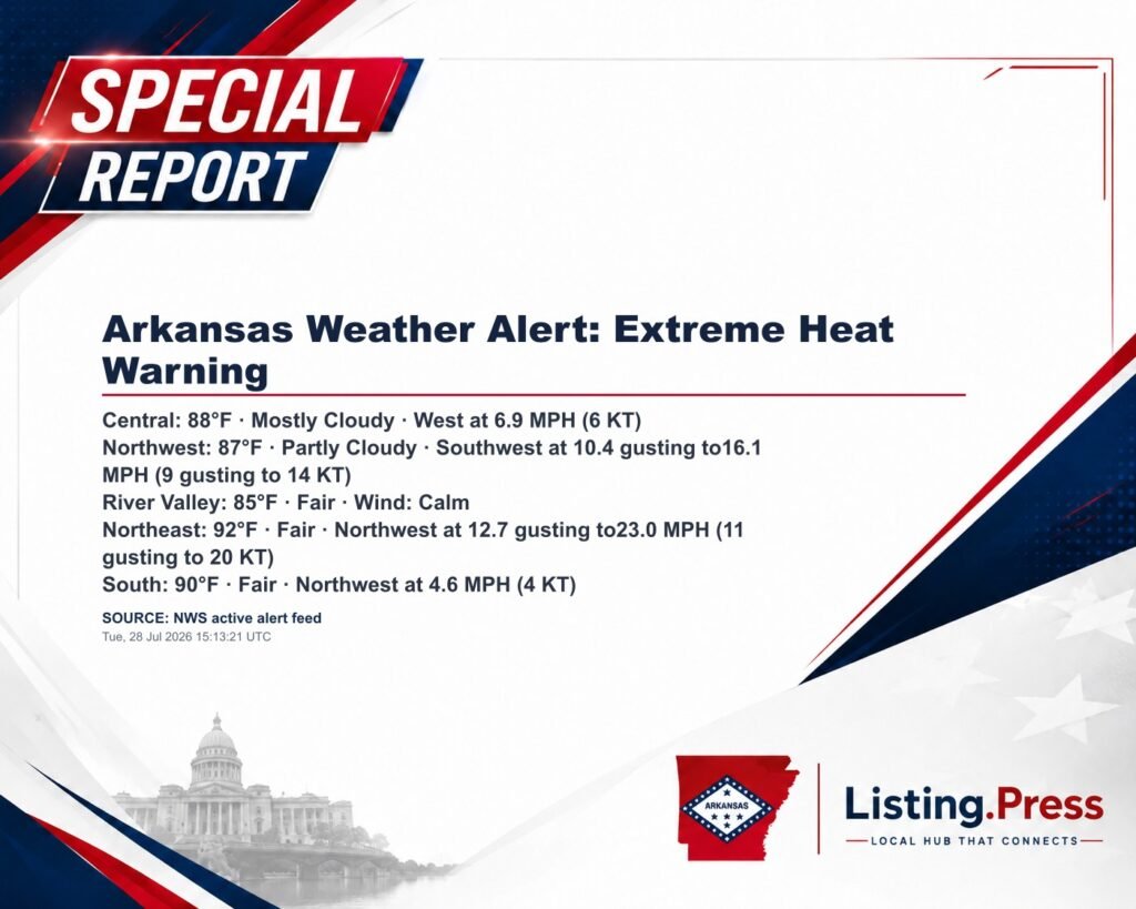 Arkansas Weather Alert: Extreme Heat Warning