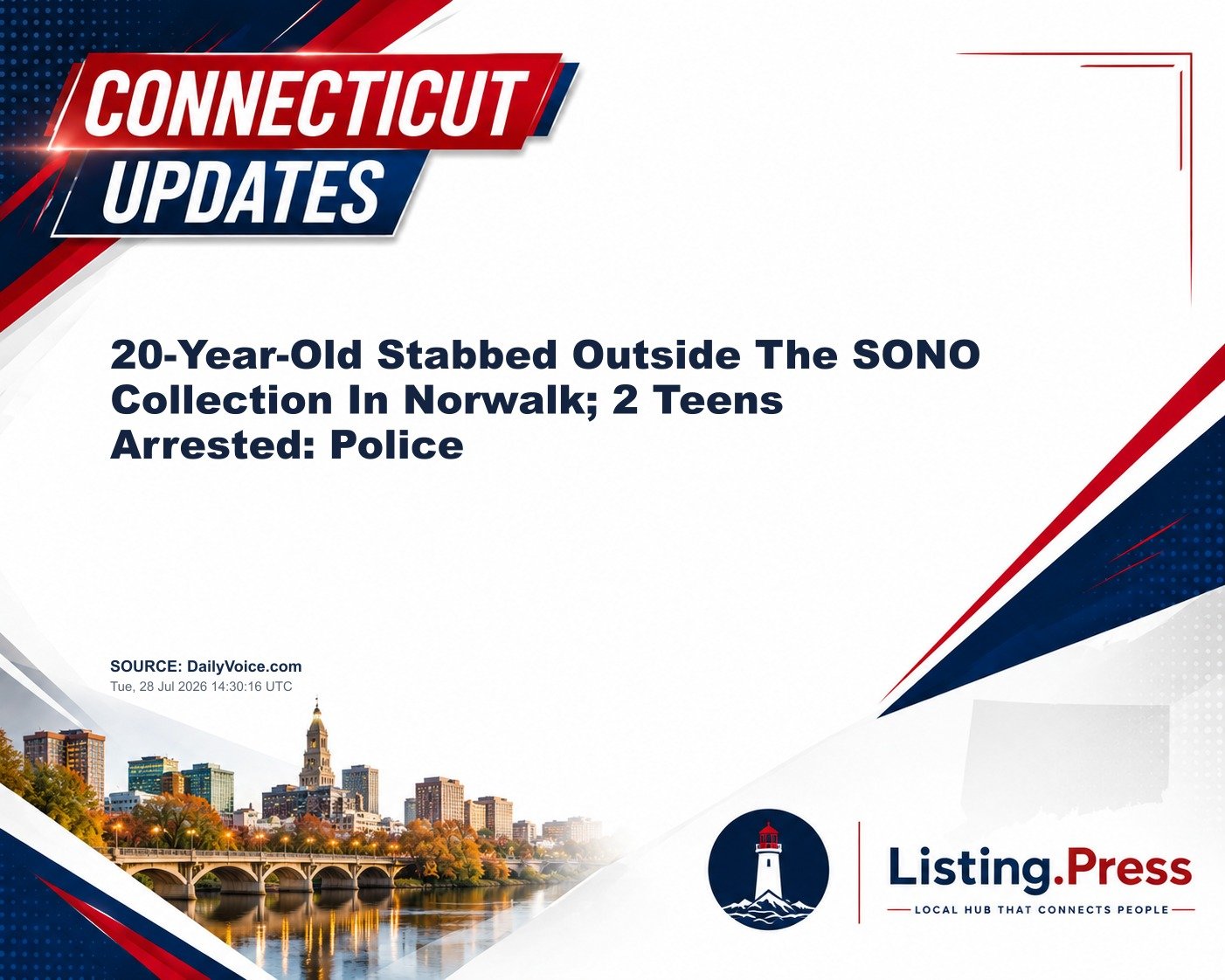 20-Year-Old Stabbed Outside The SONO Collection In Norwalk; 2 Teens Arrested: Police