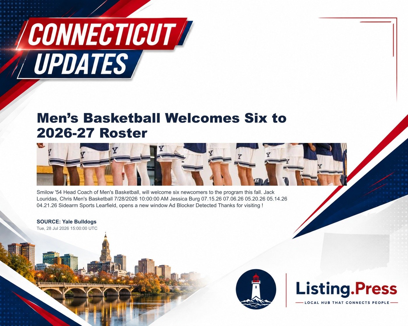 Men’s Basketball Welcomes Six to 2026-27 Roster