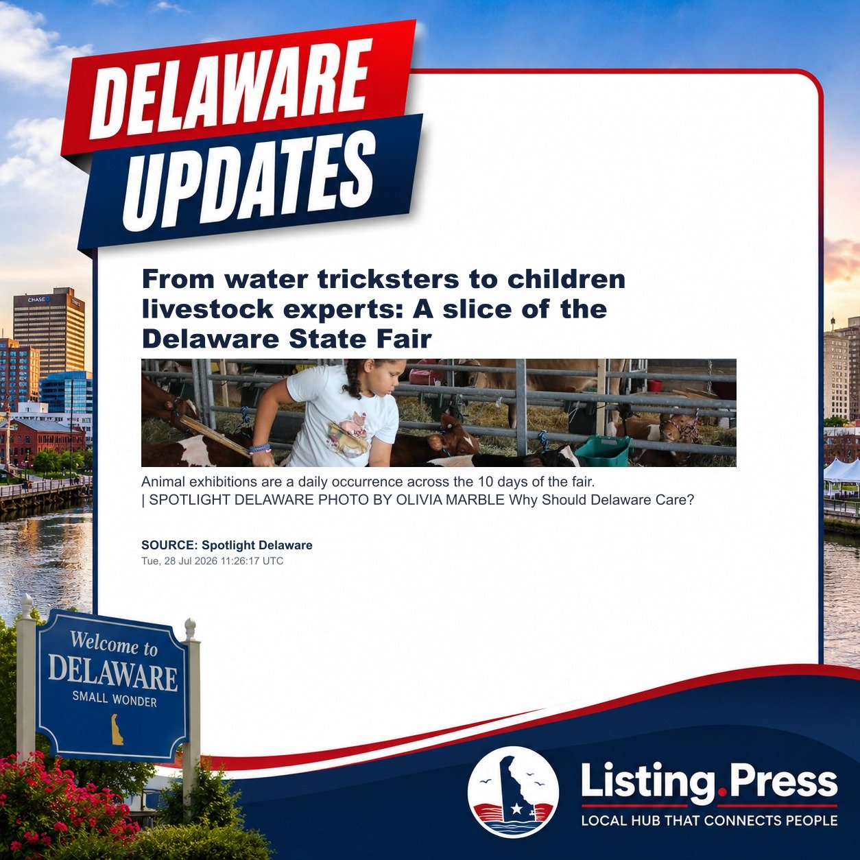 From water tricksters to children livestock experts: A slice of the Delaware State Fair