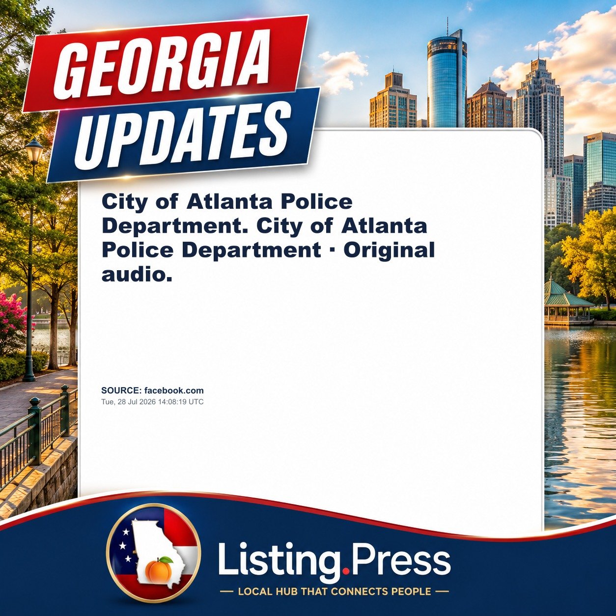 City of Atlanta Police Department. City of Atlanta Police Department · Original audio.