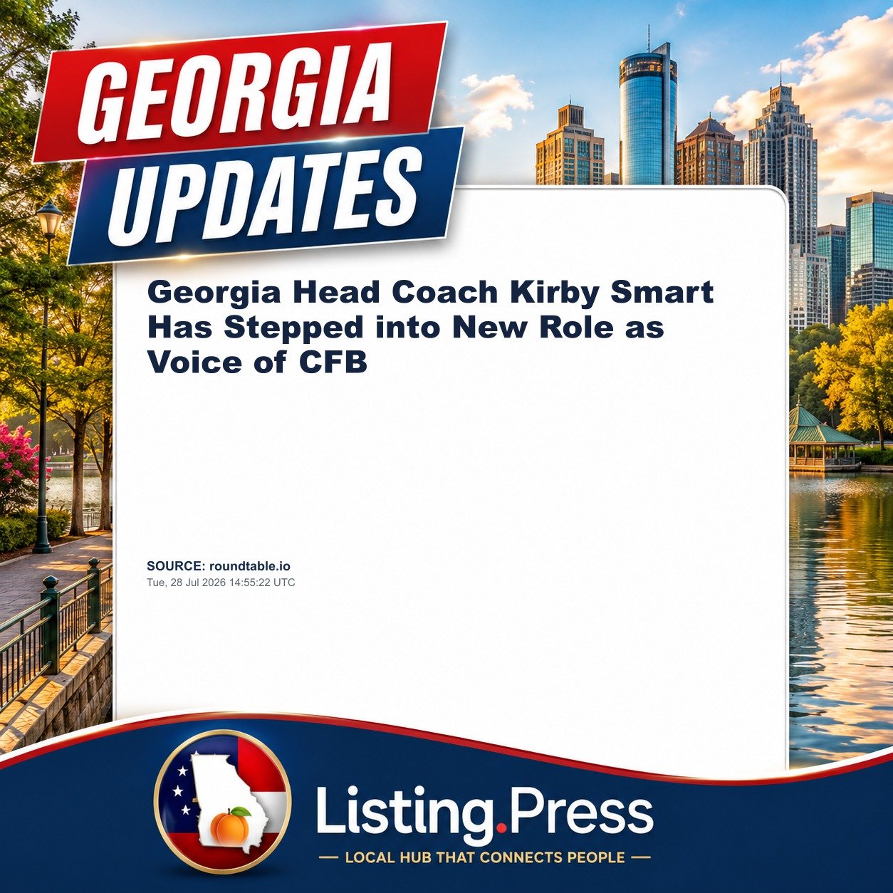 Georgia Head Coach Kirby Smart Has Stepped into New Role as Voice of CFB