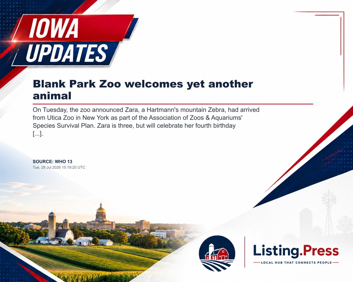 Blank Park Zoo welcomes yet another animal