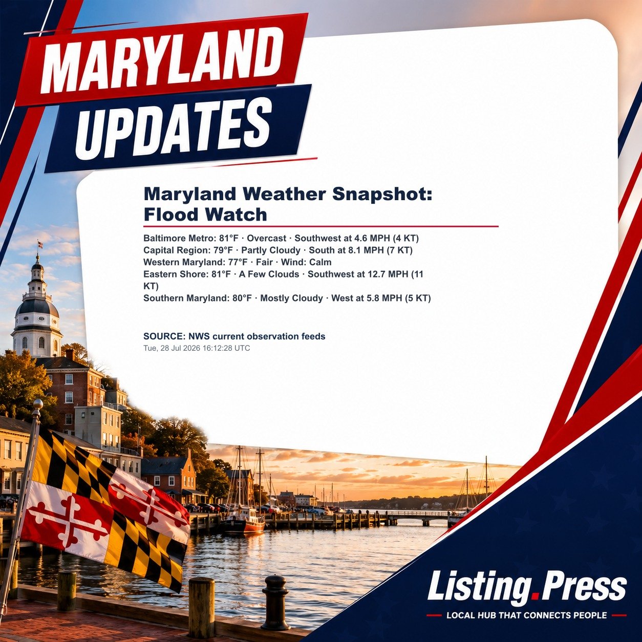 Maryland Weather Snapshot: Flood Watch