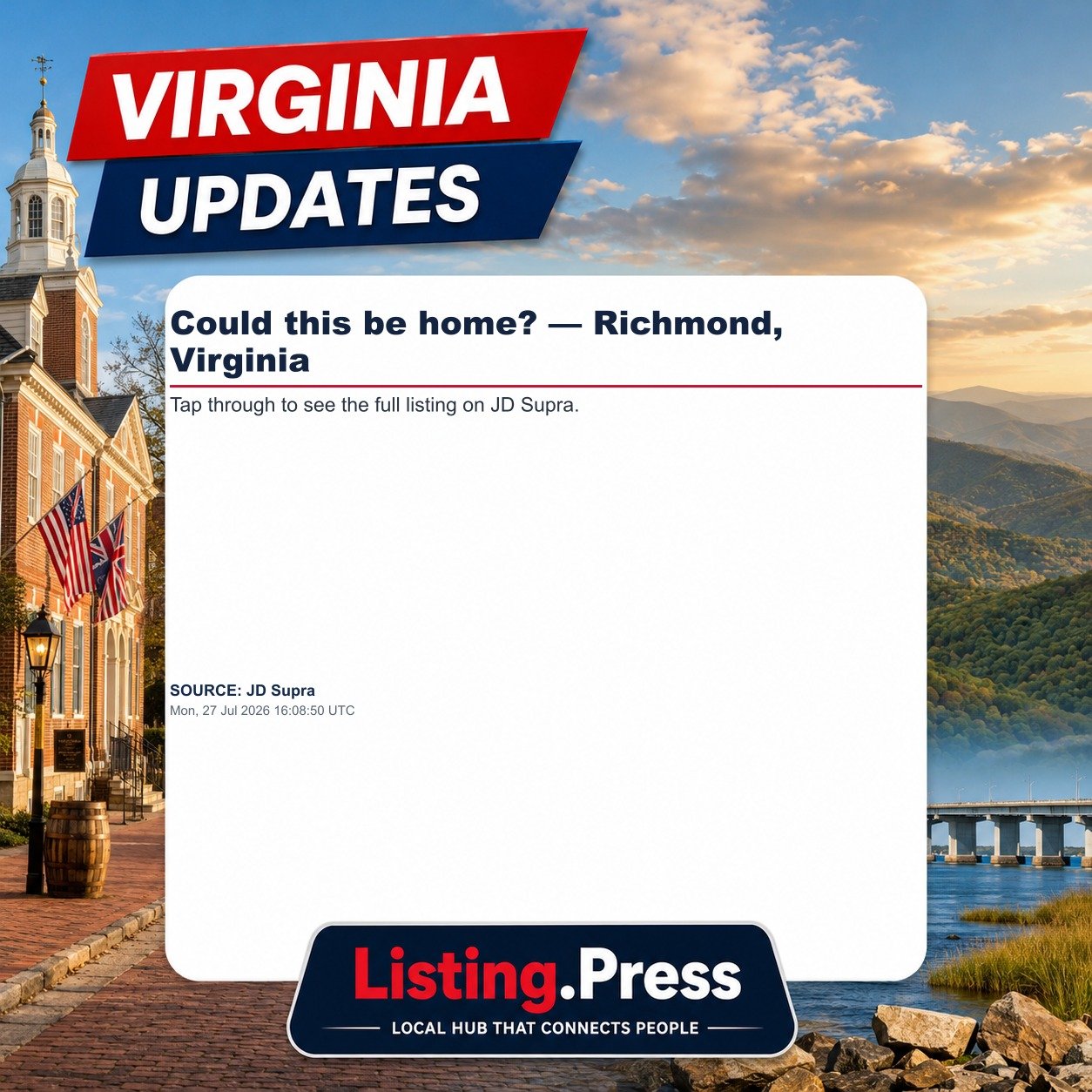 Could this be home? — Richmond, Virginia