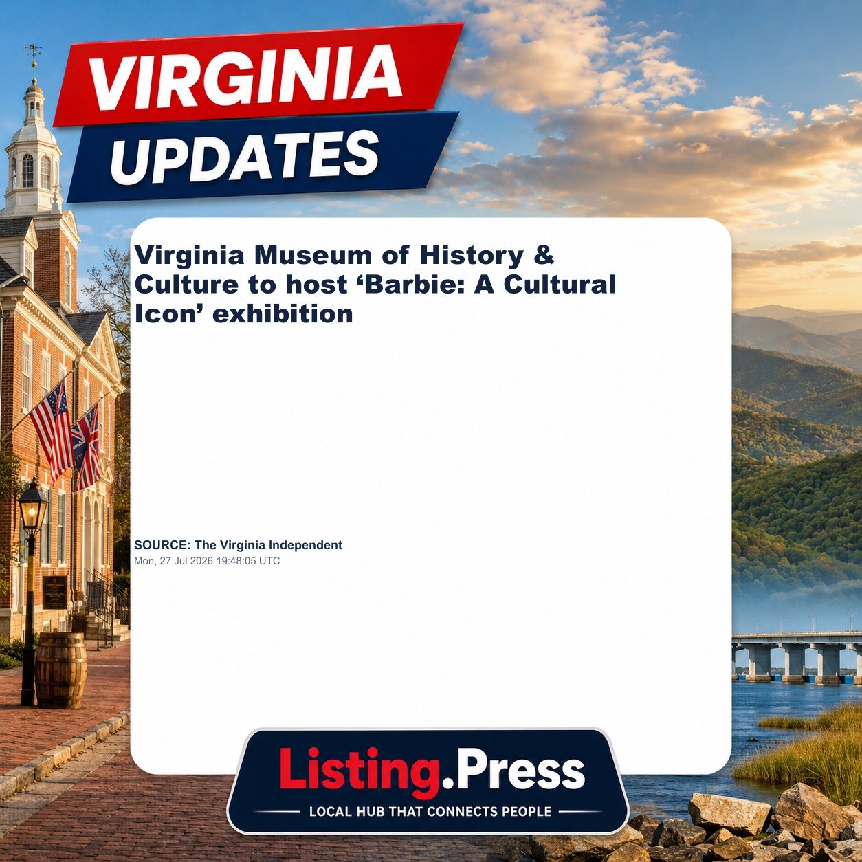 Virginia Museum of History & Culture to host ‘Barbie: A Cultural Icon’ exhibition