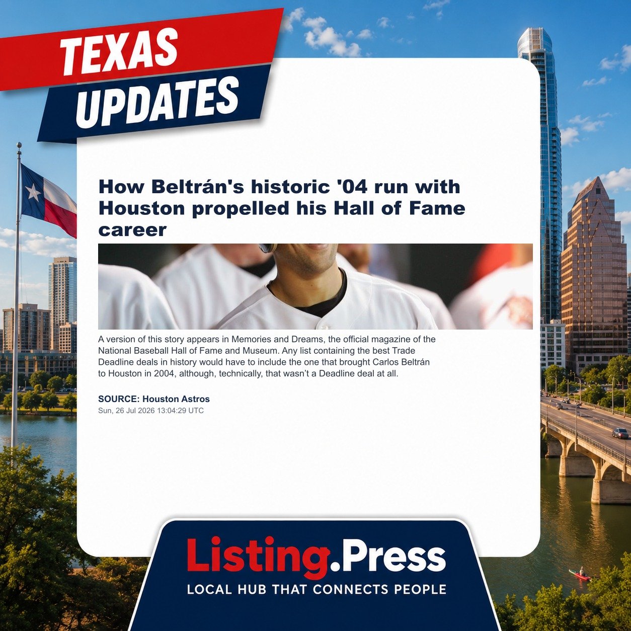 How Beltrán's historic '04 run with Houston propelled his Hall of Fame career