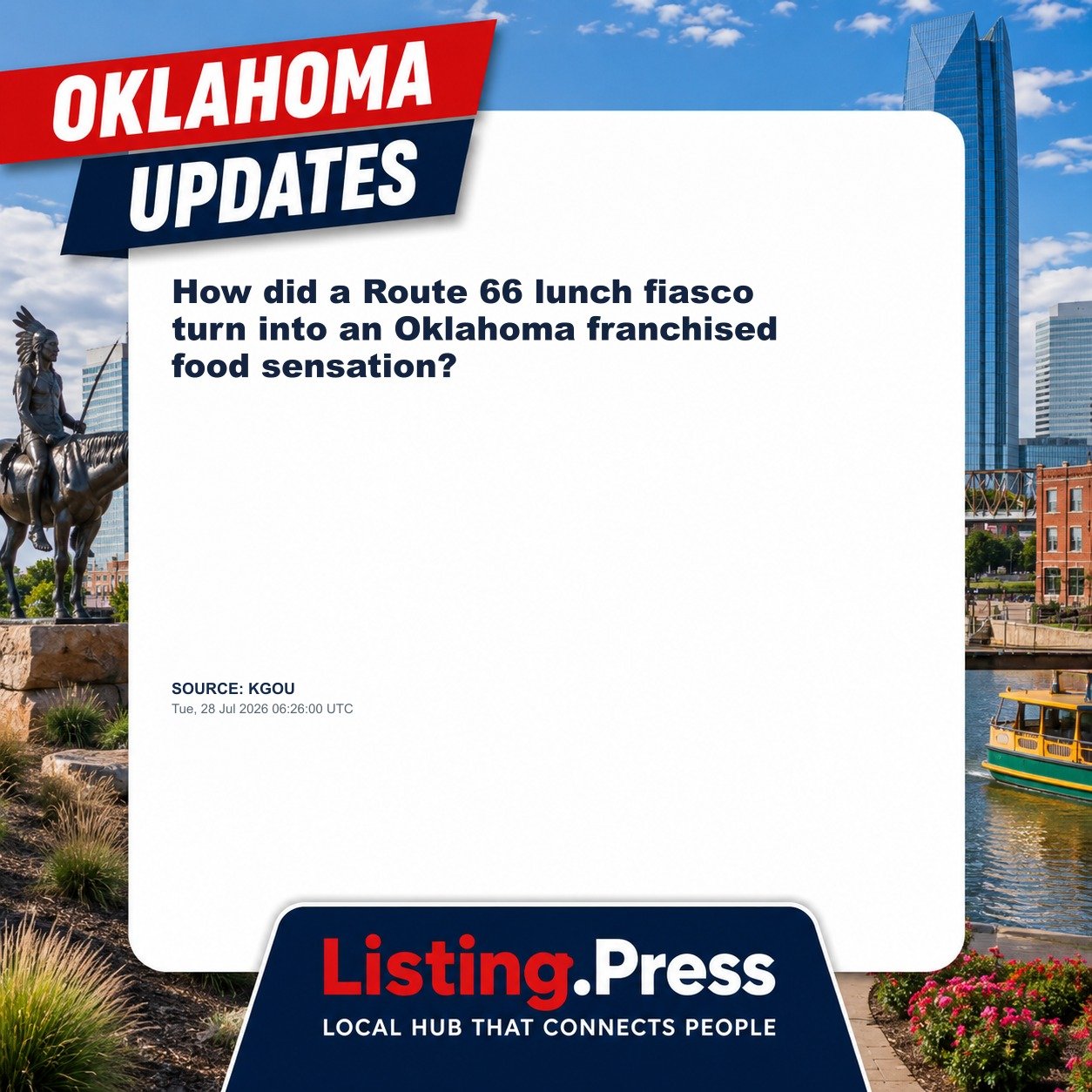 How did a Route 66 lunch fiasco turn into an Oklahoma franchised food sensation?
