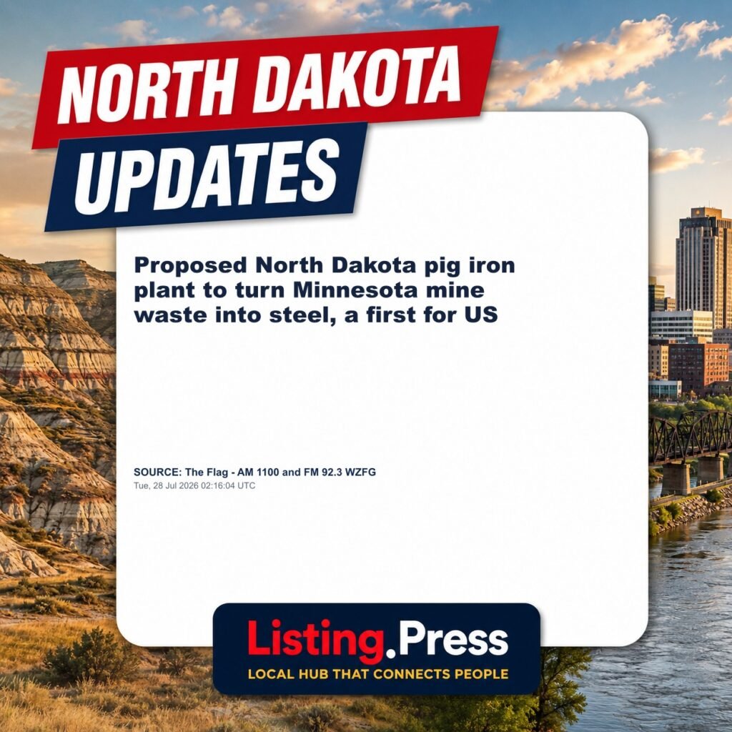 Proposed North Dakota pig iron plant to turn Minnesota mine waste into steel, a first for US