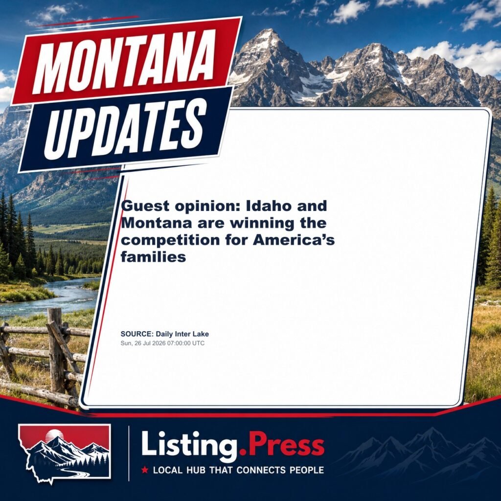Guest opinion: Idaho and Montana are winning the competition for America’s families