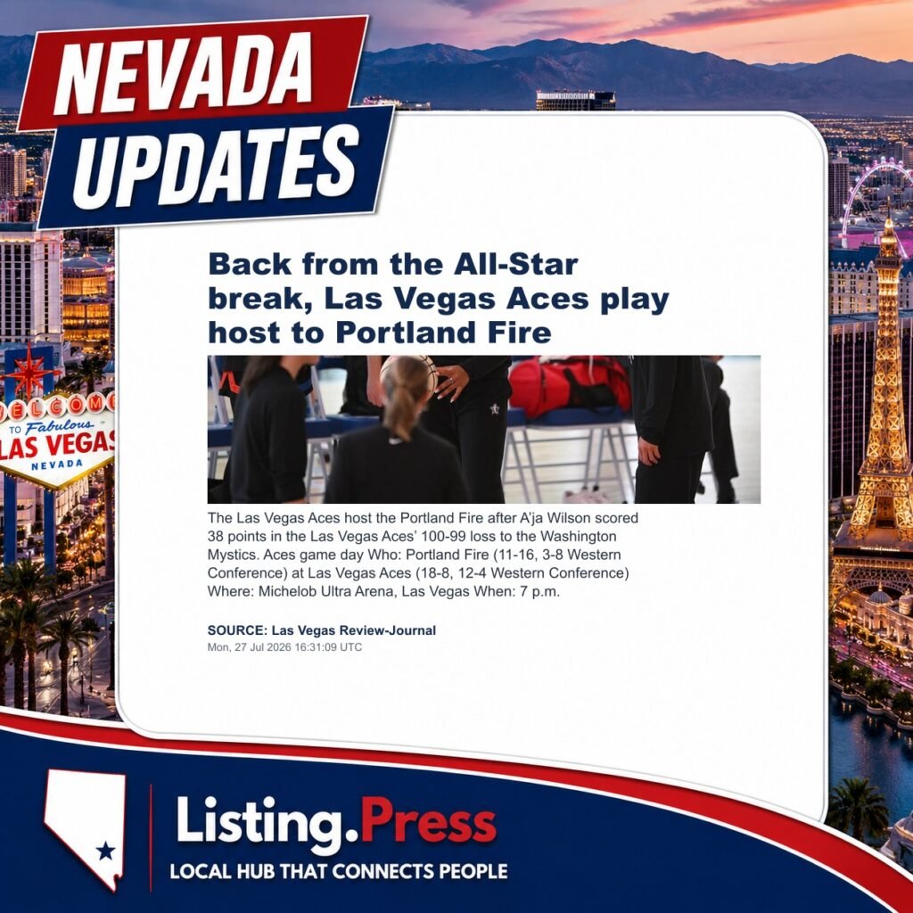 Back from the All-Star break, Las Vegas Aces play host to Portland Fire