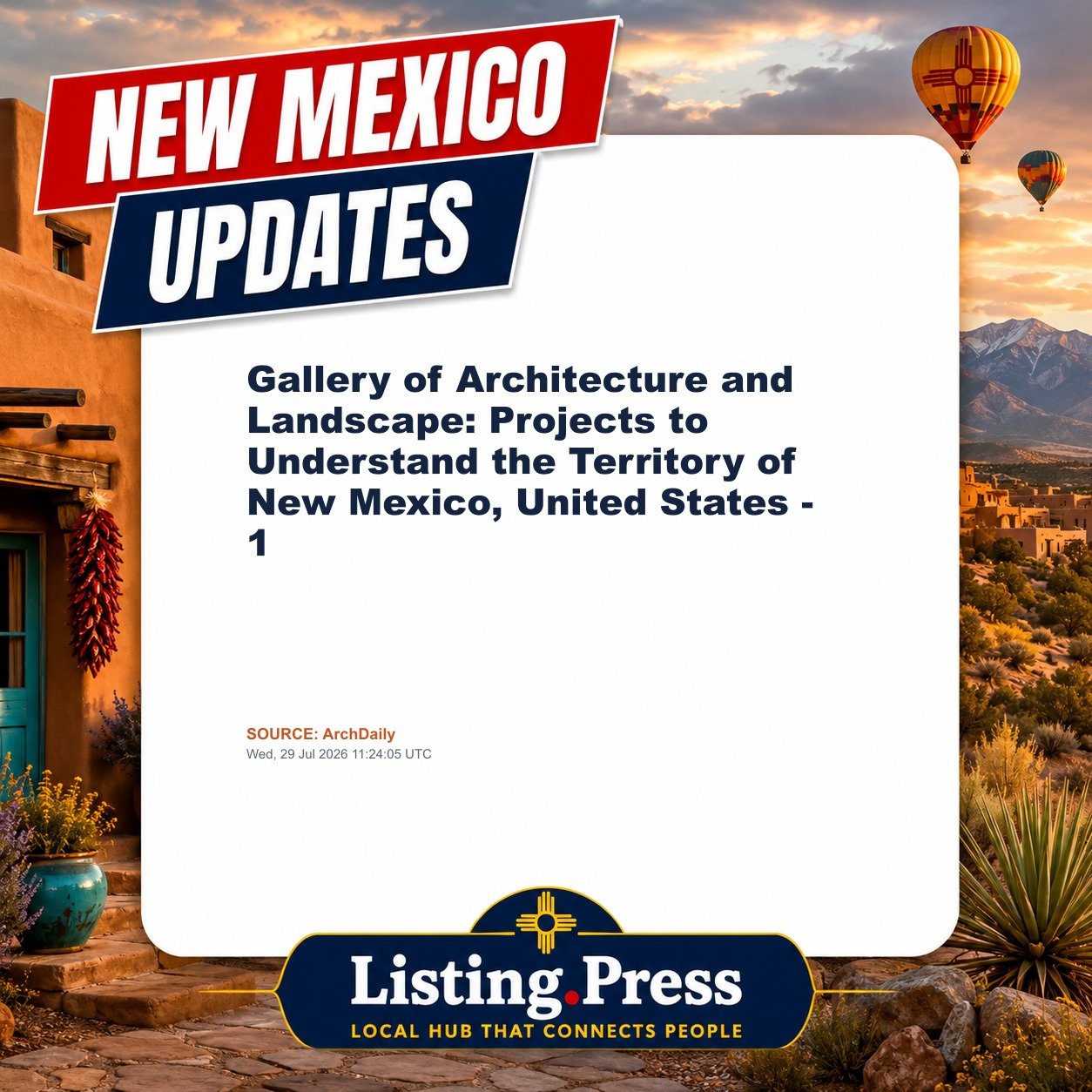 Gallery of Architecture and Landscape: Projects to Understand the Territory of New Mexico, United States - 1