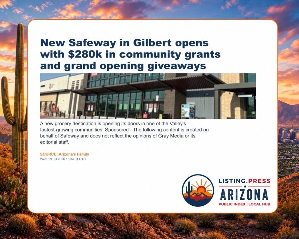 New Safeway in Gilbert opens with $280k in community grants and grand opening giveaways