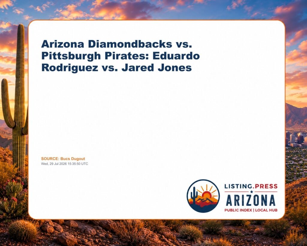 Arizona Diamondbacks vs. Pittsburgh Pirates: Eduardo Rodriguez vs. Jared Jones