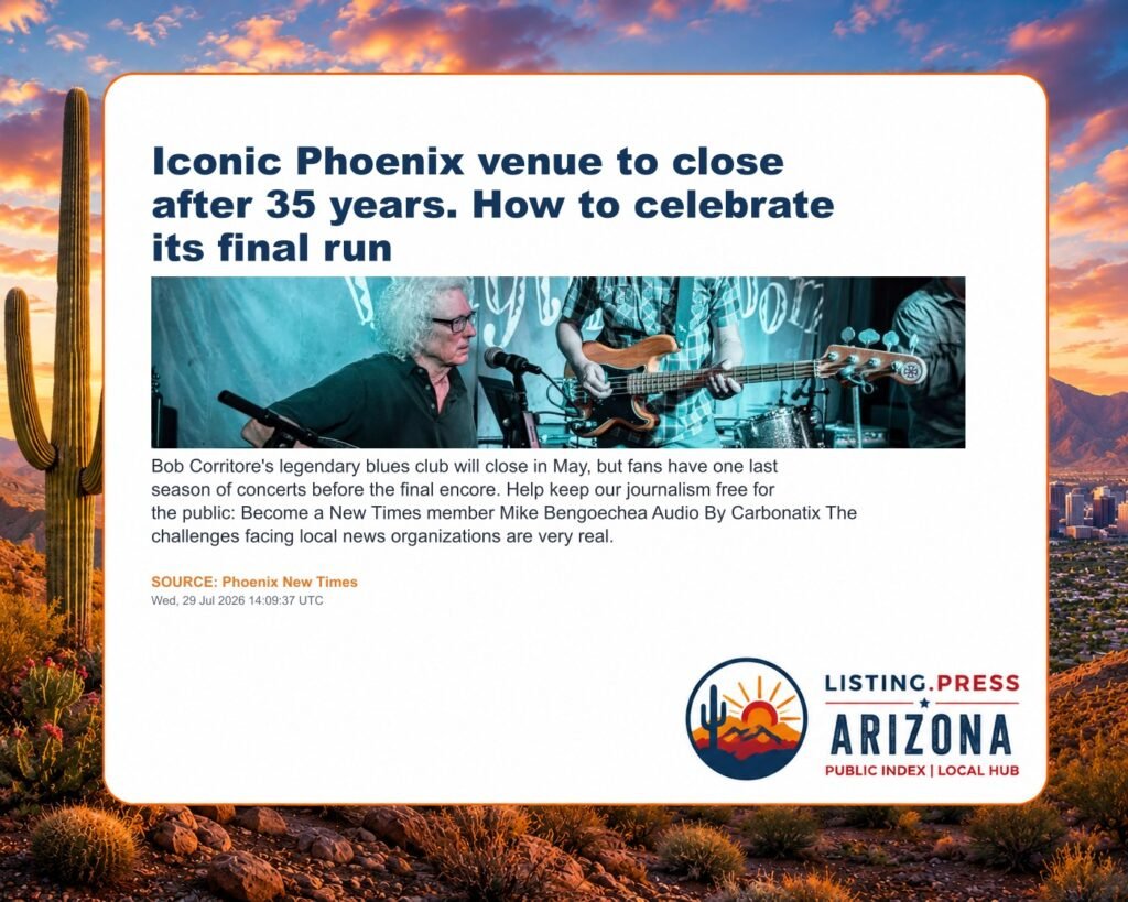 Iconic Phoenix venue to close after 35 years. How to celebrate its final run