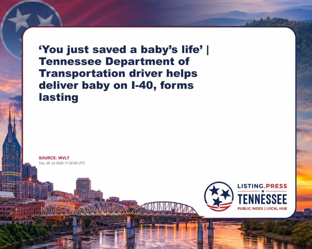‘You just saved a baby’s life’ | Tennessee Department of Transportation driver helps deliver baby on I-40, forms lasting