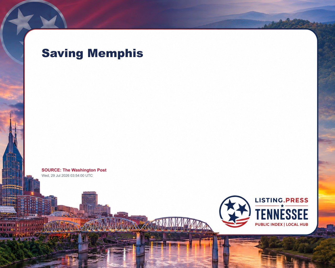 Saving Memphis