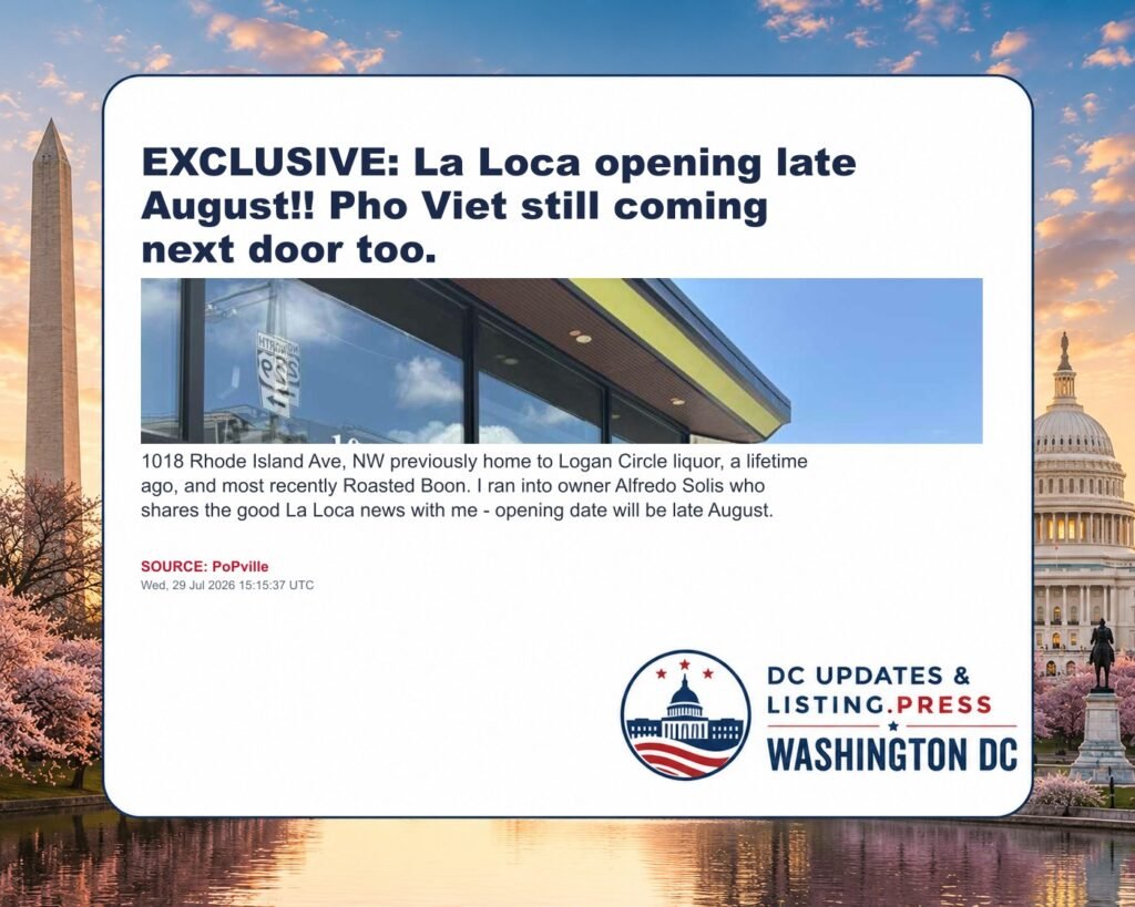 EXCLUSIVE: La Loca opening late August!! Pho Viet still coming next door too.