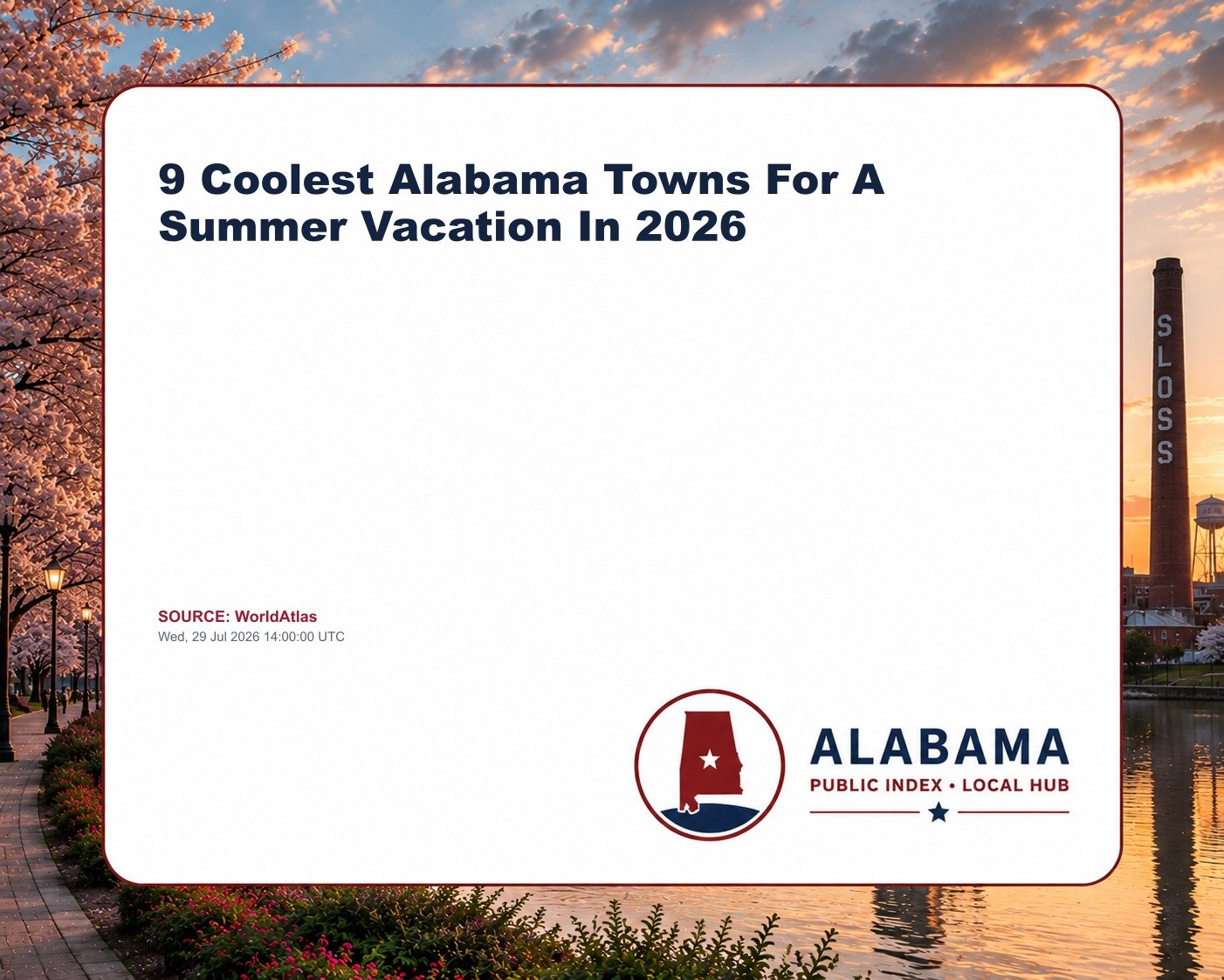 9 Coolest Alabama Towns For A Summer Vacation In 2026