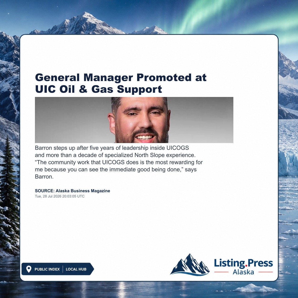 General Manager Promoted at UIC Oil & Gas Support