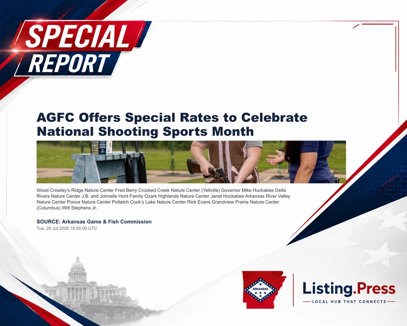 AGFC Offers Special Rates to Celebrate National Shooting Sports Month
