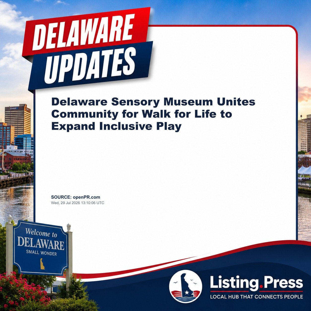 Delaware Sensory Museum Unites Community for Walk for Life to Expand Inclusive Play