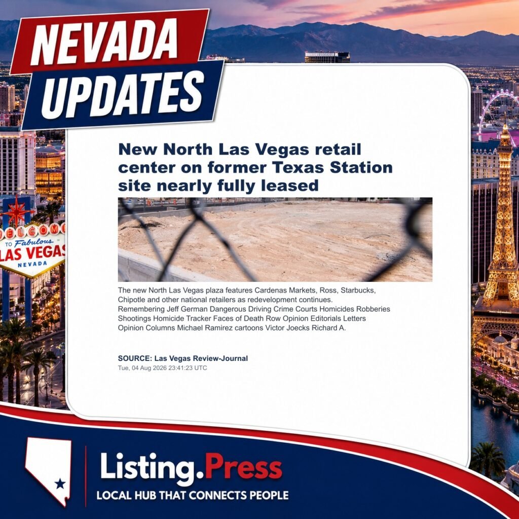 New North Las Vegas retail center on former Texas Station site nearly fully leased