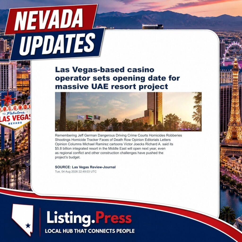 Las Vegas-based casino operator sets opening date for massive UAE resort project