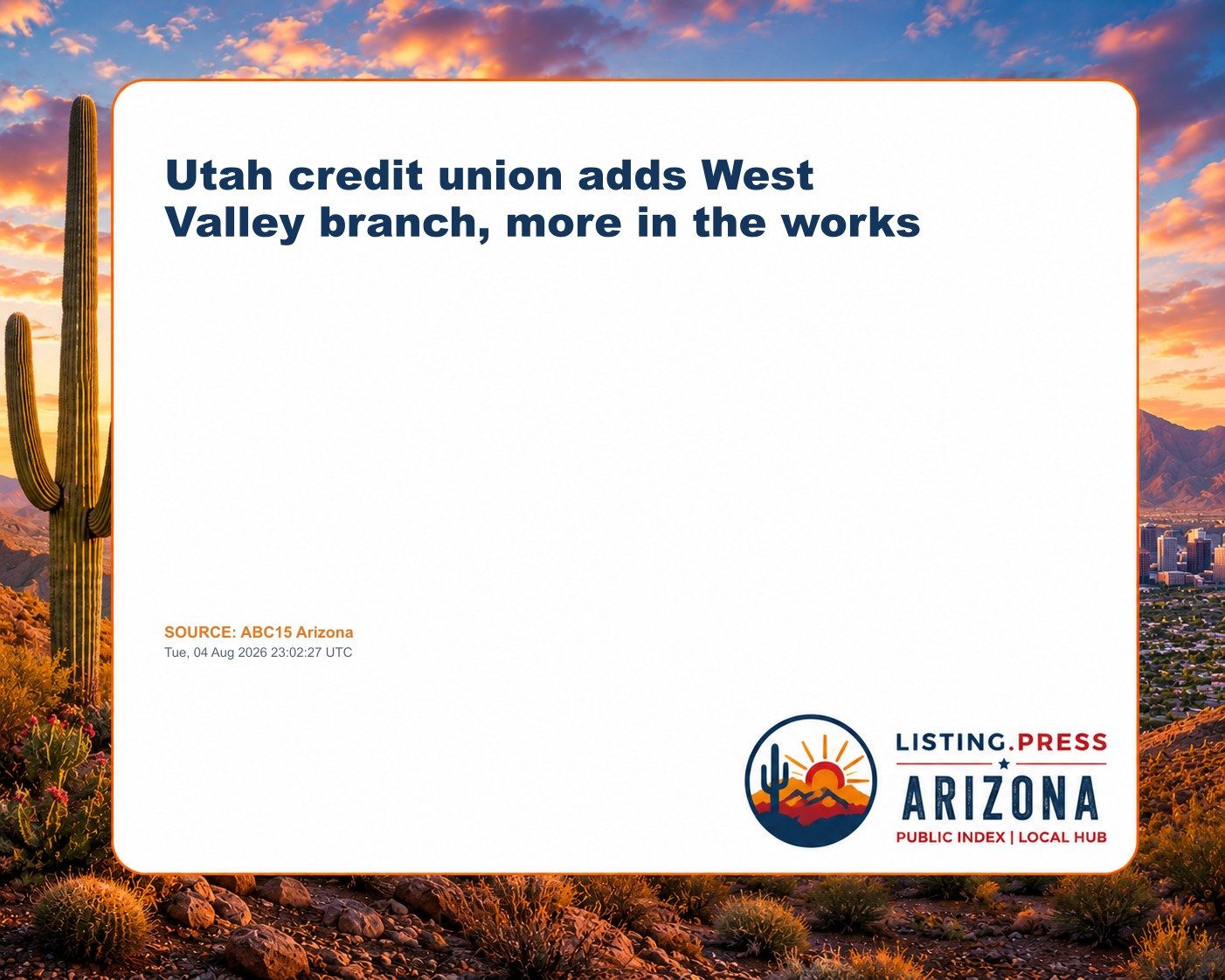 Utah credit union adds West Valley branch, more in the works