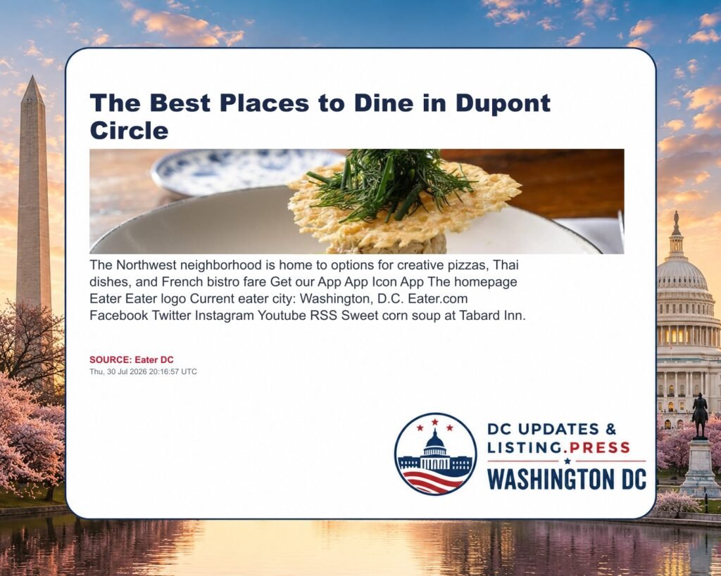 The Best Places to Dine in Dupont Circle