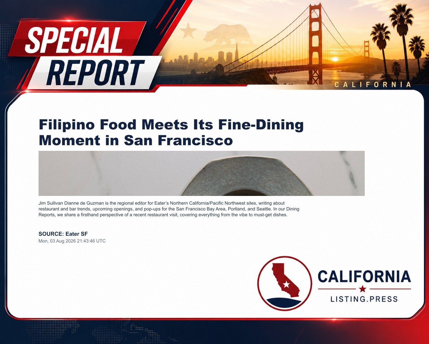 Filipino Food Meets Its Fine-Dining Moment in San Francisco