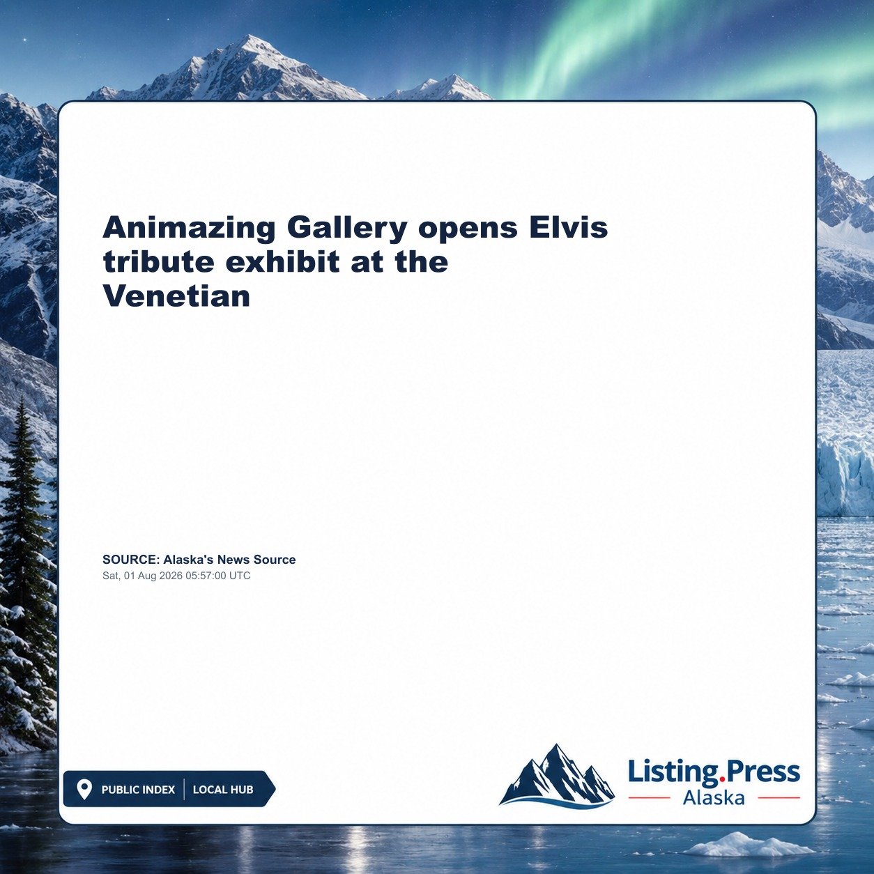 Animazing Gallery opens Elvis tribute exhibit at the Venetian