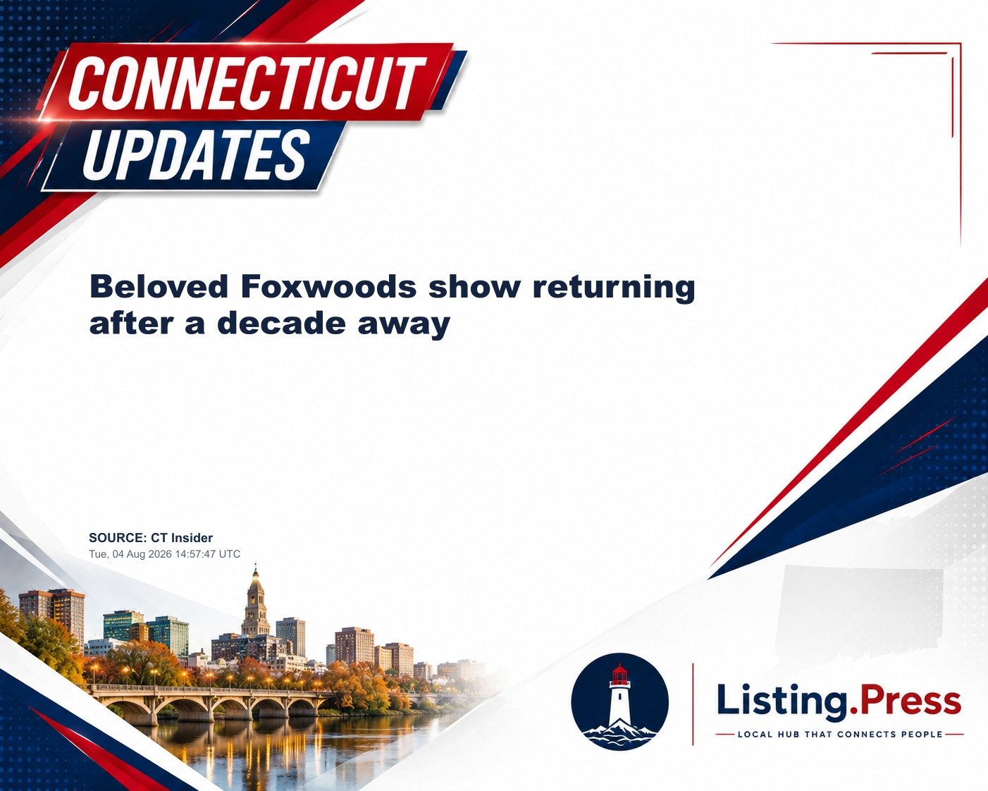 Beloved Foxwoods show returning after a decade away