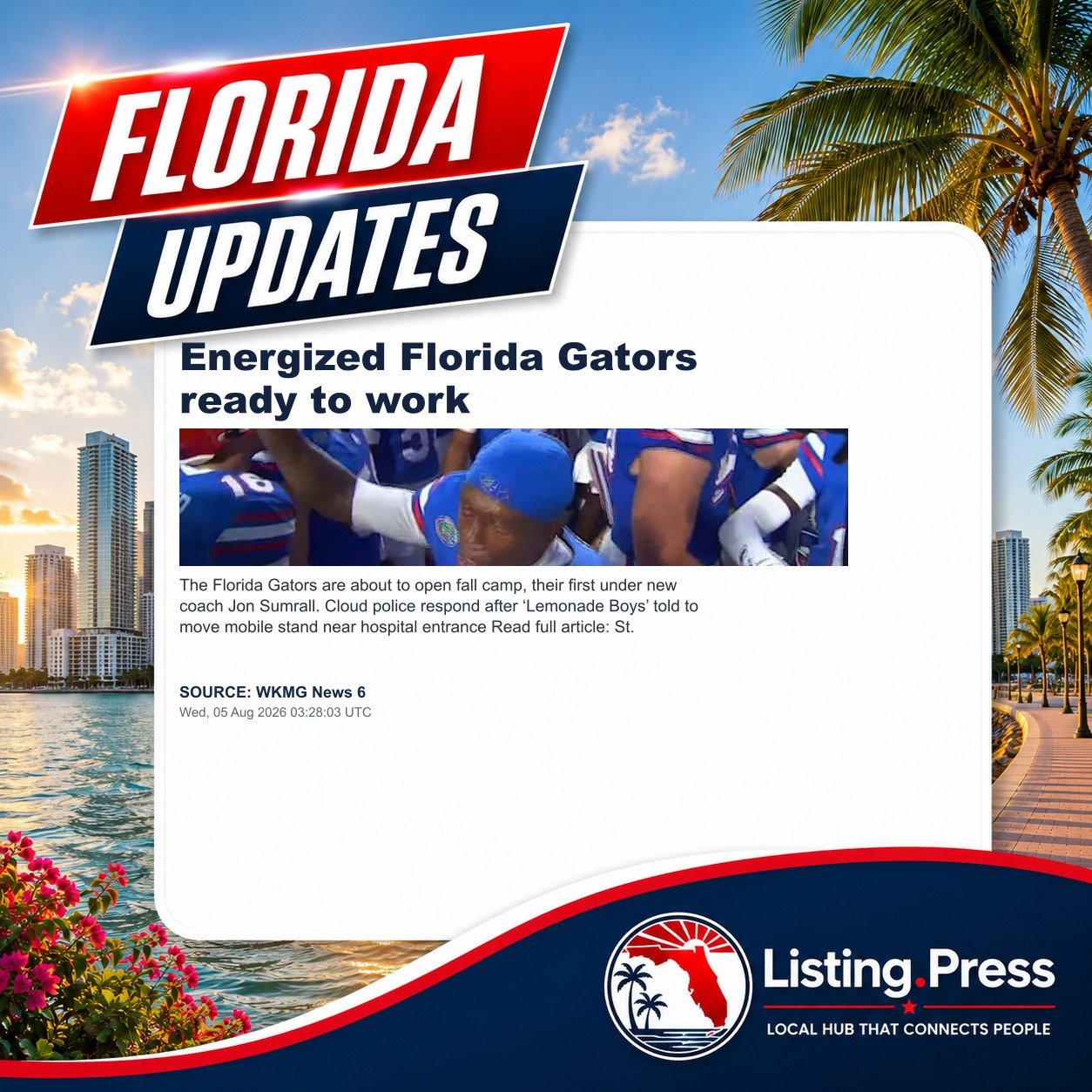 Energized Florida Gators ready to work