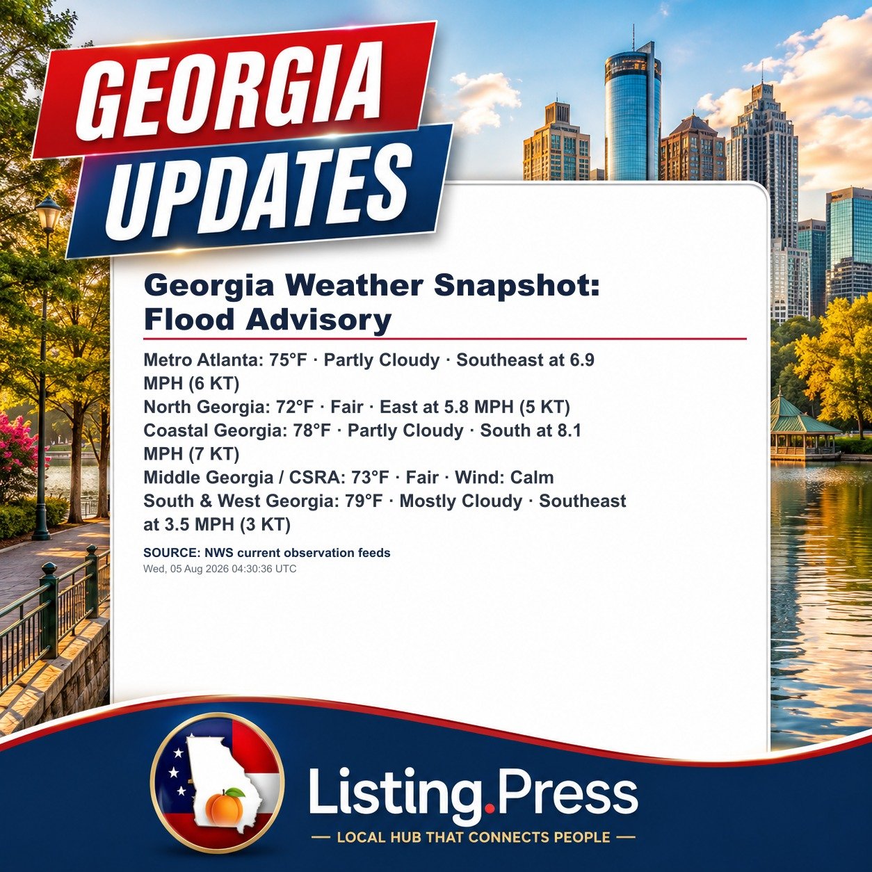 Georgia Weather Snapshot: Flood Advisory