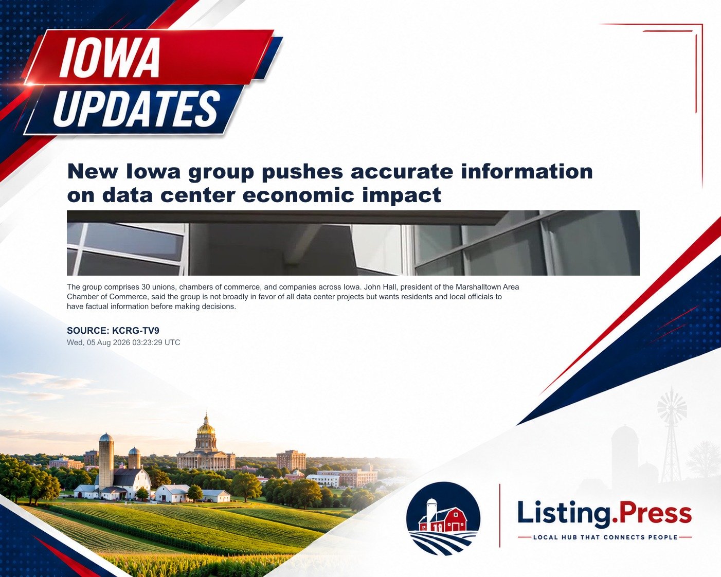 New Iowa group pushes accurate information on data center economic impact
